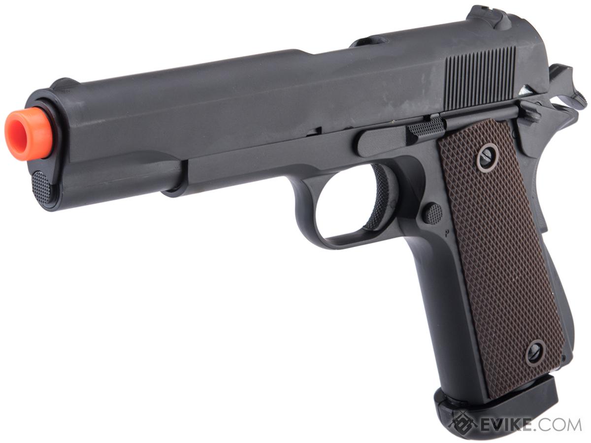 Double Bell M1911A1 Airsoft Gas Blowback Pistol (Color: Black / CO2)