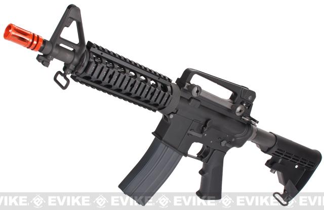 WE Open Bolt Full Metal M4CQB Airsoft Gas Blowback GBB Rifle - Black