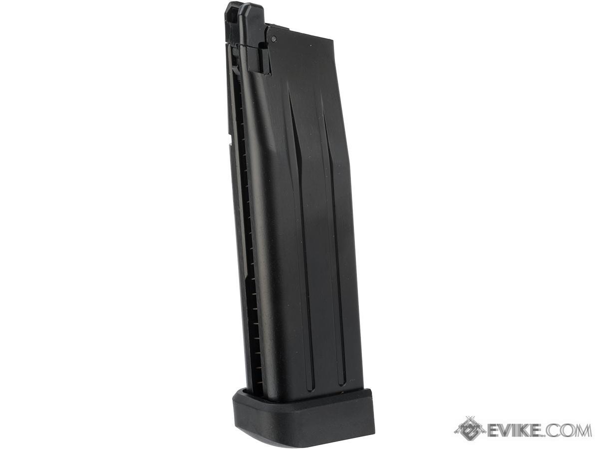 WE-Tech 30 Round Magazine for Hi-Capa Gas Blowback Airsoft Pistols (Color: Black / Long Base / Green Gas)